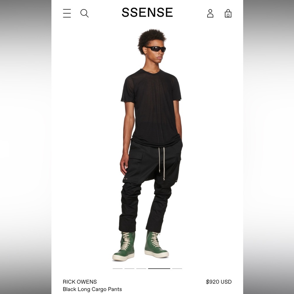 Brand new Rick Owens Cargo Pants SS22